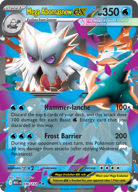 036/132 MEG - Mega Abomasnow Ex