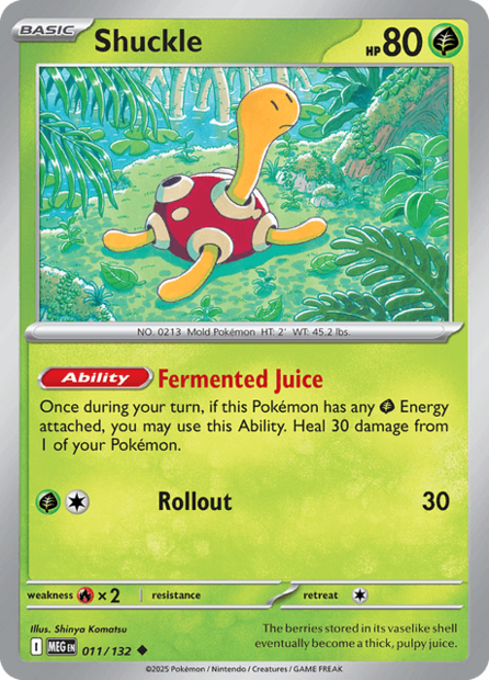 011/132 MEG - Shuckle Reverse Holofoil