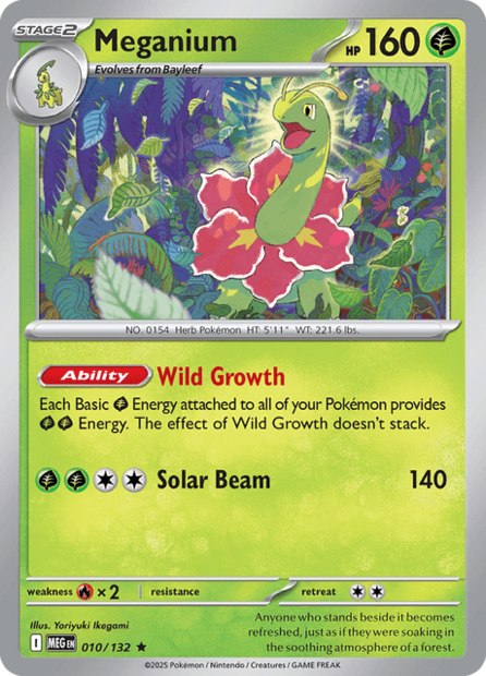 010/132 MEG - Meganium Reverse Holofoil