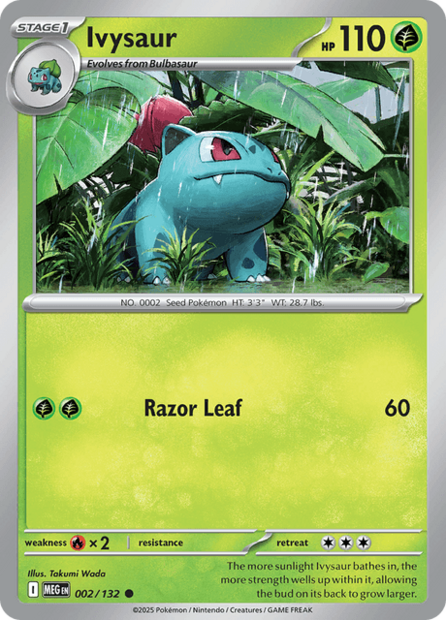 002/132 MEG - Ivysaur Reverse Holofoil