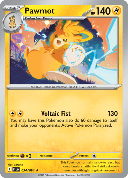 034/094 PFL - Pawmot Holofoil
