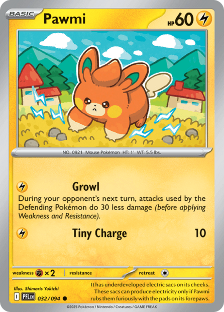 032/094 PFL - Pawmi Reverse Holofoil