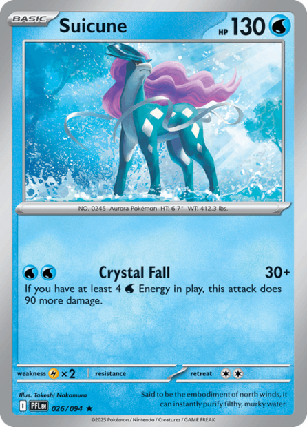 026/094 PFL - Suicune Reverse Holofoil