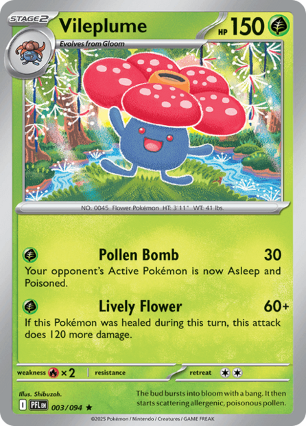 003/094 PFL - Vileplume Holofoil