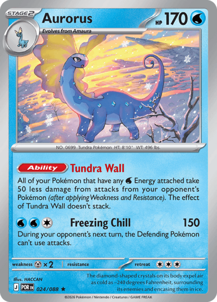 024/088 POR - Aurorus Reverse Holofoil