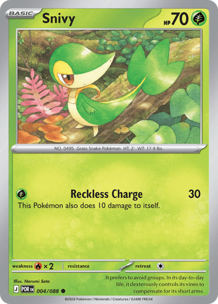 004/088 POR - Snivy Reverse Holofoil
