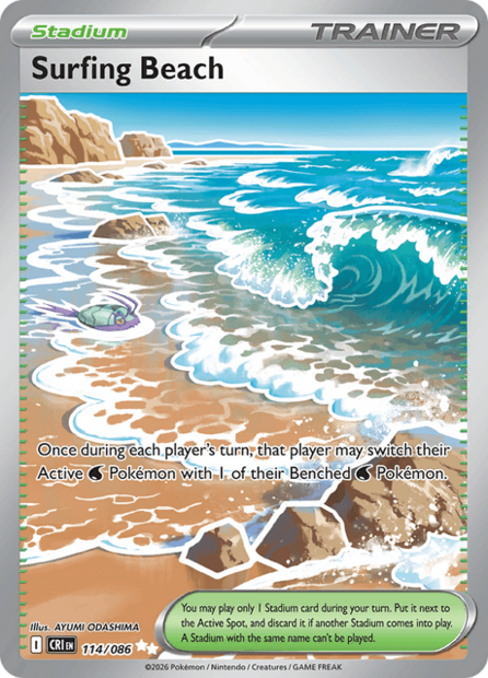 114/086 CRI - Surfing Beach