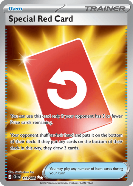 113/086 CRI - Special Red Card