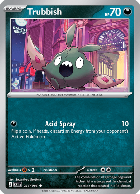 056/086 CRI - Trubbish Reverse Holofoil