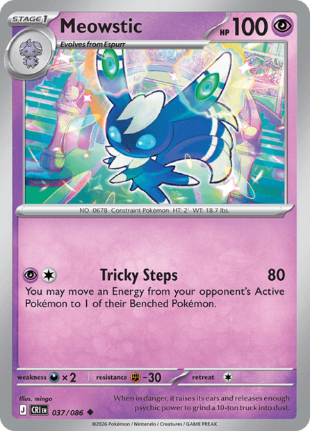 037/086 CRI - Meowstic Reverse Holofoil