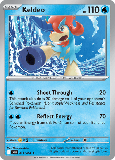 019/086 CRI - Keldeo Reverse Holofoil