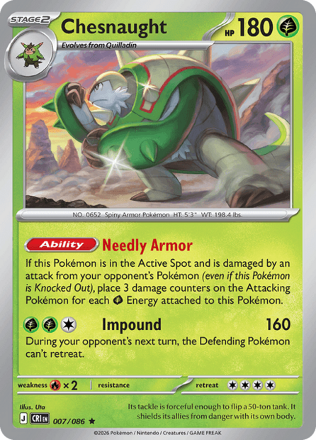 007/086 CRI - Chesnaught Holofoil