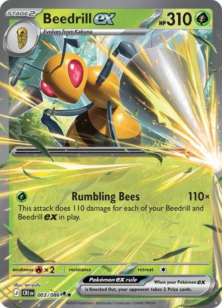 003/086 CRI - Beedrill Ex