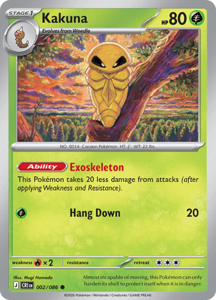 002/086 CRI - Kakuna Reverse Holofoil