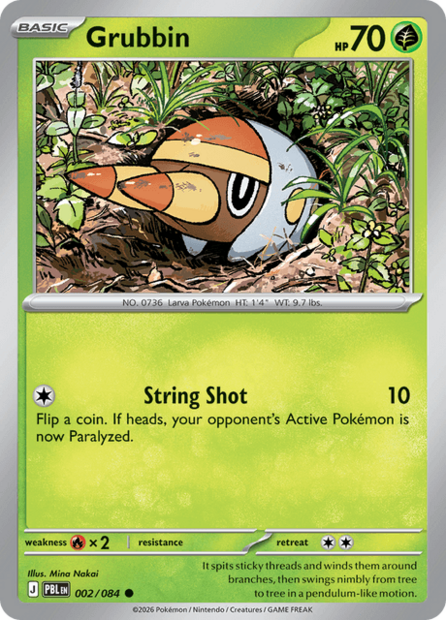 002/084 PBL - Grubbin Reverse Holofoil