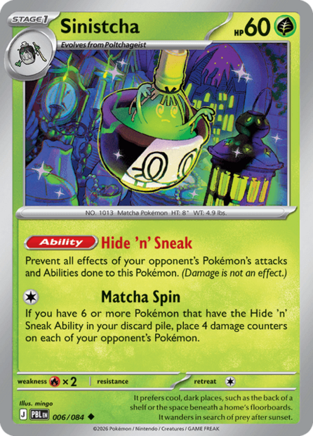 006/084 PBL - Sinistcha Reverse Holofoil