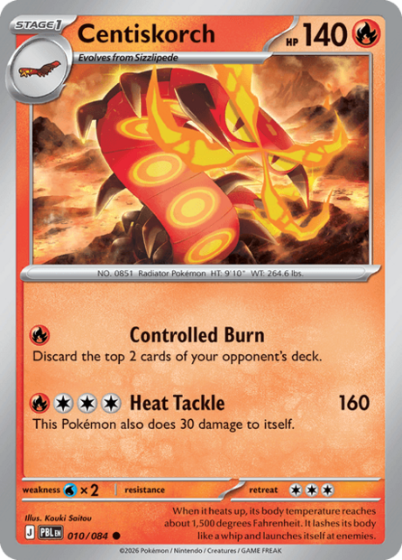 010/084 PBL - Centiskorch Reverse Holofoil