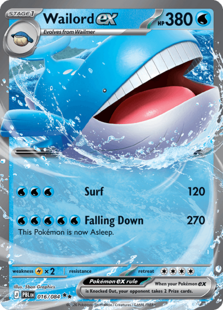 016/084 PBL - Wailord Ex