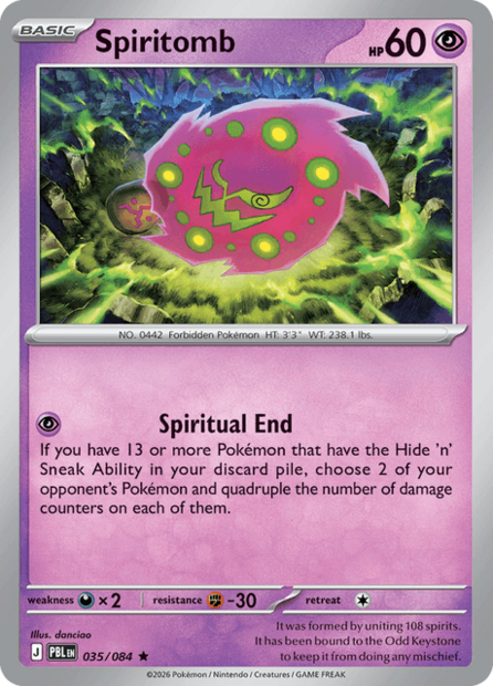035/084 PBL - Spiritomb Reverse Holofoil