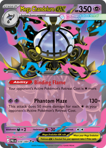 038/084 PBL - Mega Chandelure Ex