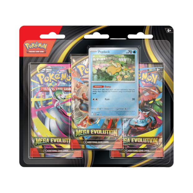Mega Evolution 3 Pack Blister Psyduck