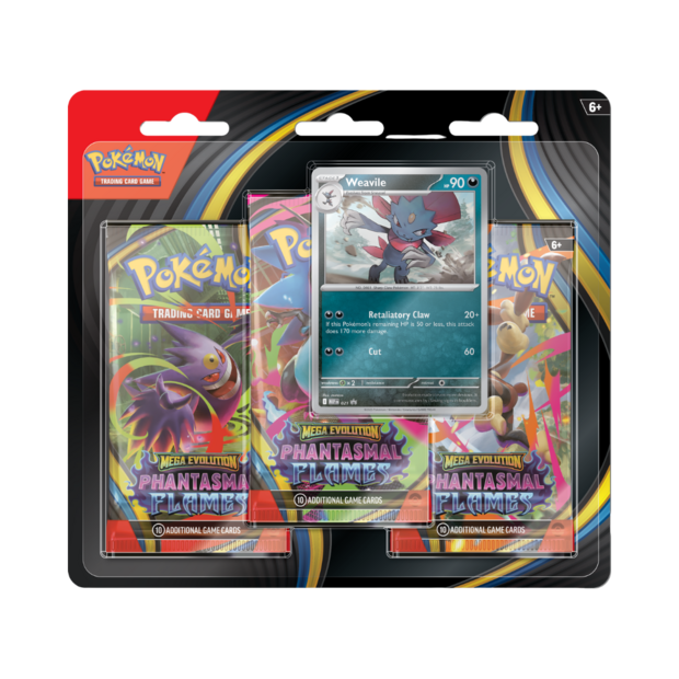 Phantasmal Flames 3 Pack Blister Weavile