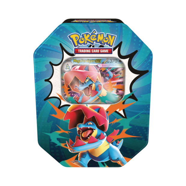 Ascended Heroes Mega Feraligatr ex Tin
