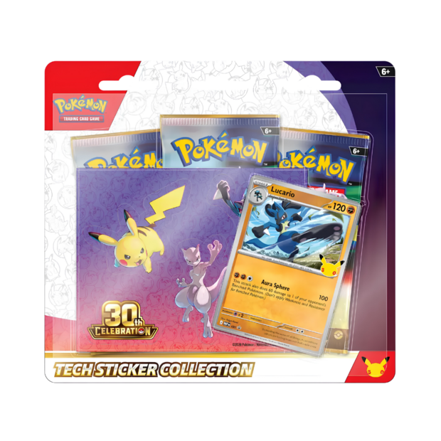 30th Celebration Tech Sticker Collection Lucario