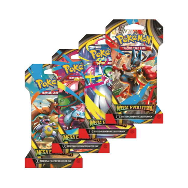 Mega Evolution Sleeved Booster Pack Art Bundle [Set of 4]