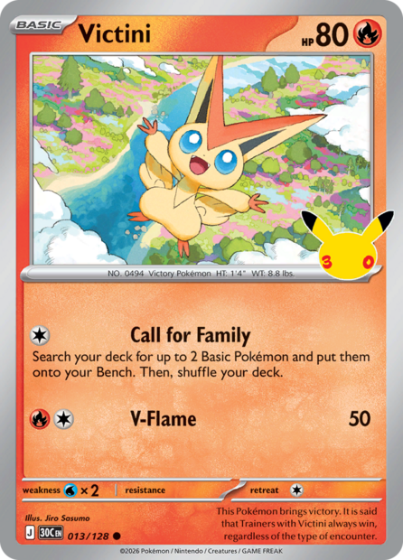 013/128 30C  - Victini Holofoil