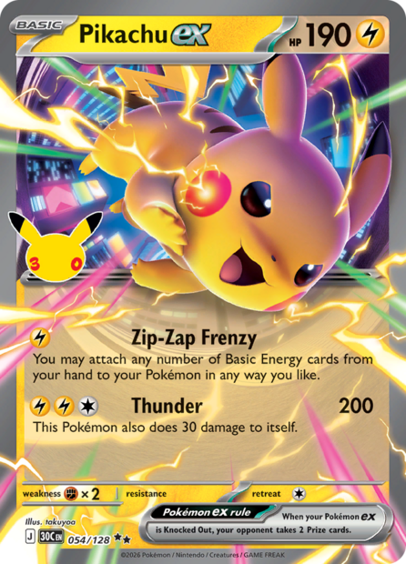 054/128 30C  - Pikachu ex