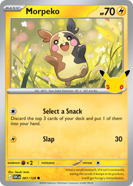 061/128 30C  - Morpeko Holofoil