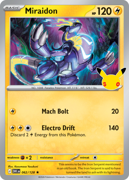 062/128 30C  - Miraidon Holofoil
