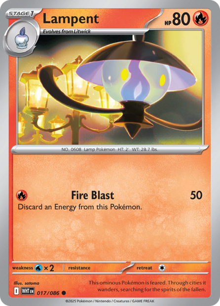 017/086 WHT - Lampent Reverse Holofoil