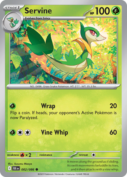 002/086 BLK - Servine Masterball Holo