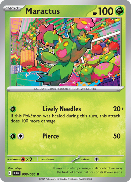 008/086 BLK - Maractus Masterball Holo