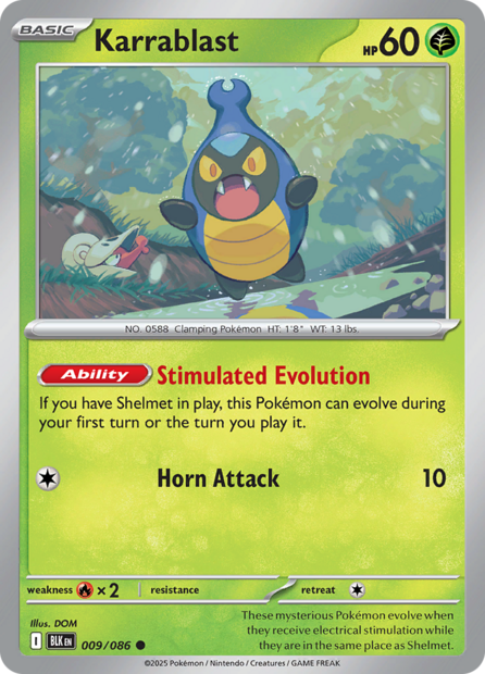 009/086 BLK - Karrablast Masterball Holo