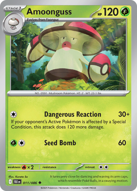 011/086 BLK - Amoonguss Masterball Holo