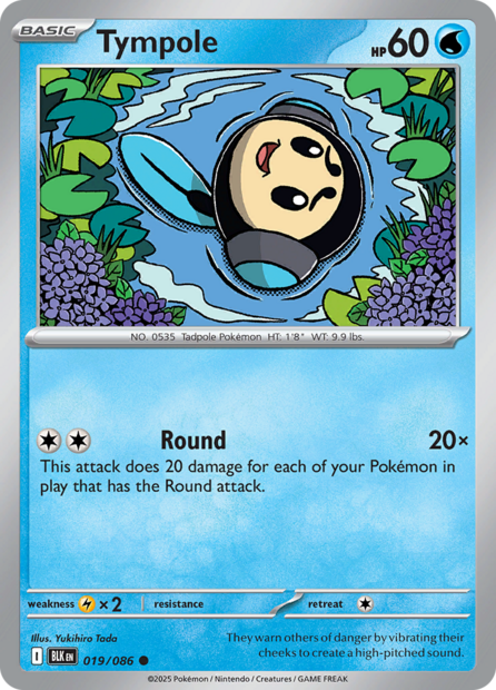 019/086 BLK - Tympole Masterball Holo