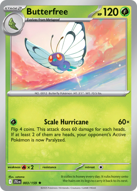 003/159 JTG - Butterfree Holofoil