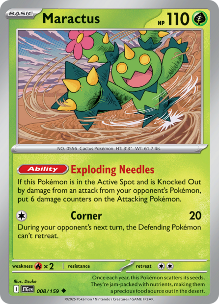 008/159 JTG - Maractus Reverse Holofoil