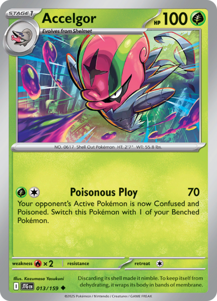 013/159 JTG - Accelgor Reverse Holofoil