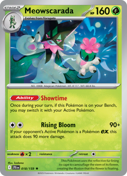 018/159 JTG - Meowscarada Holofoil