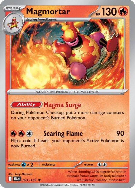 021/159 JTG - Magmortar Reverse Holofoil