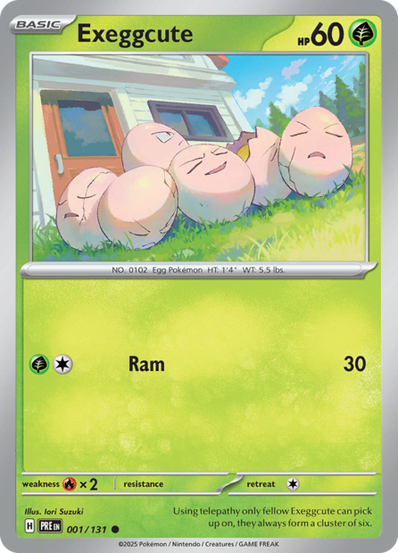001/131 PRE - Exeggcute Reverse Holofoil