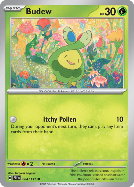 004/131 PRE - Budew Reverse Holofoil