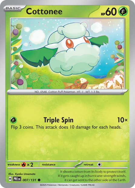 007/131 PRE - Cottonee Pok&eacute;ball Holo