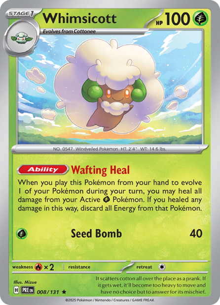 008/131 PRE - Whimsicott Pok&eacute;ball Holo