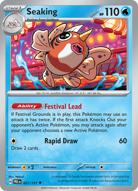 021/131 PRE - Seaking Pok&eacute;ball Holo