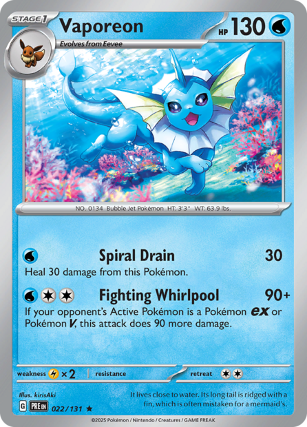 022/131 PRE - Vaporeon Masterball Holo